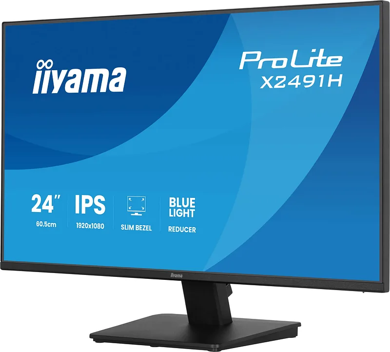 iiyama ProLite X2491H-B1 PC lamekuvar 60,5 cm (23.8″) 1920 x 1080 pikslit Full HD LCD Must