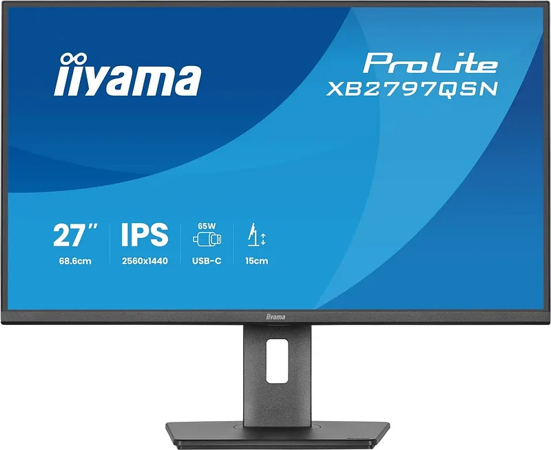 iiyama ProLite XB2797QSN-B1 PC lamekuvar 68,6 cm (27") 2560 x 1440 pikslit Quad HD LCD Must