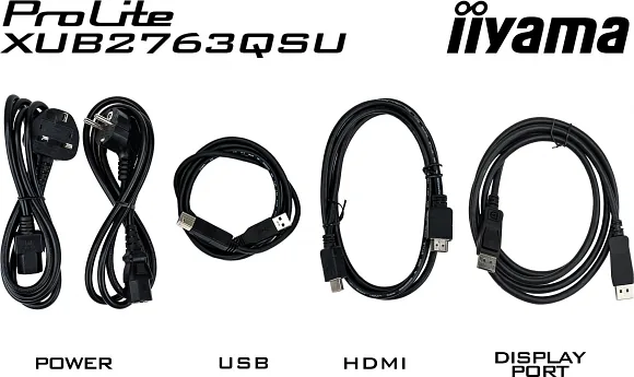 iiyama ProLite XUB2763QSU-B1 PC lamekuvar 68,6 cm (27″) 2560 x 1440 pikslit Quad HD LED Must