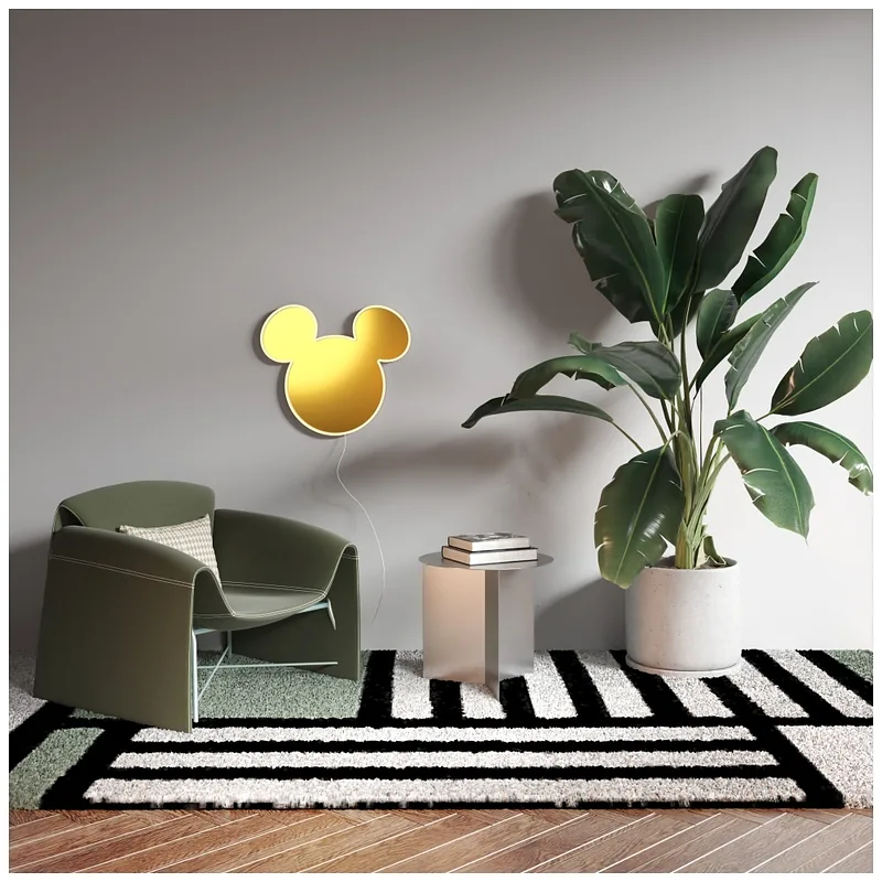 Neon Yellowpop Disney Mickey Mirror złoty