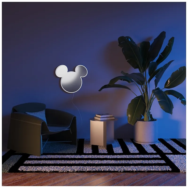 Neon Yellowpop Disney Mickey Mirror srebrny