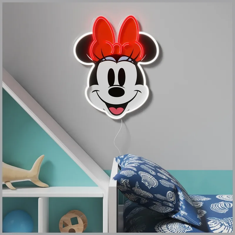 Neon Yellowpop Disney Minnie Printed Face