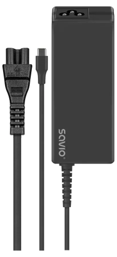 Laptop charger Savio AC adapter USB-C 65W PD